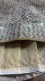 Beige Cream Colour Sequence Dori Work Designer Lehenga Choli  women's fashion mart