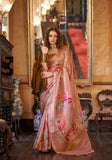 Exclusive Soft Weaved Digital Printed Peach Saree - women's fashion mart