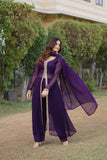 Readymade Embroidered Work Women Kurti Pant With Dupatta Set - women's fashion mart