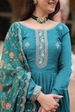 Stunning Sequins Embroidered Work Wedding Anarkali Set - women's fashion mart