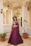 Exclusive Ready-to-Wear Lehenga Choli -WOMEN FASHION Wine women's fashion mart
