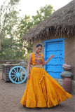 Designer Readymade Traditional Gamthi Threadwork Lehenga Choli For Navratri - women's fashion mart