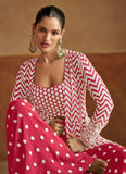 Elegant and Beautifully Hand Embroidered Jacket Sharara Suit - women's fashion mart
