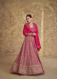 Peerless Pink Georgette Embroidered Anarkali Suit - women's fashion mart