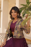 Exclusive Ready-to-Wear Lehenga Choli -WOMEN FASHION Wine women's fashion mart