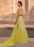 Glorious Traditional Embroidered Ombre Yellow Lehenga Choli - women's fashion mart