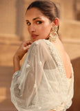 Designer Lucknowi Embroidered White Lehenga Choli - women's fashion mart