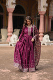 Stunning Sequins Embroidered Work Wedding Anarkali Set - women's fashion mart