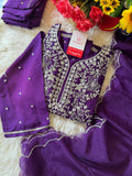 Designer Embroidered kurta pant with dupatta  women's fashion mart