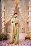 Light Green Banarasi Georgette Saree - Default Title women's fashion mart