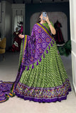Gorgeous Patola Leheriyu Print Lehenga Choli  women's fashion mart