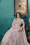 Majestic Metallic Foil Work Anarkali Gown -WOMEN FASHION M women's fashion mart