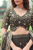Mehndi Rangoli Designer Heavy Sequins Embroidered Work Lehenga Choli - women's fashion mart