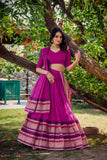 Designer Pure Chanderi Lehenga Set for Women