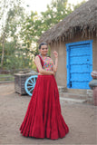 Designer Readymade Traditional Gamthi Threadwork Lehenga Choli For Navratri