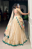 Designer Paithani Zari Weaving Shimmer Lehenga Choli With Dupatta