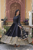 Georgette Embroidered Sequins Work Stunning Wedding Gown