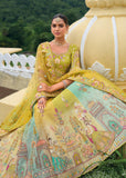 Bright Lime Green Heavy Embroidered Designer Lehenga Set