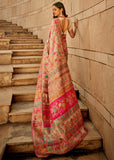 Cream Beige Woven Kashmiri Jamewar Saree
