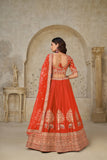 Ivory Grandeur Luxury Zari Embroidered Bridal Lehenga