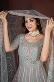 Pista Thread Embroidery With Zarkan And Mirror Work Elegance Gown - women's fashion mart