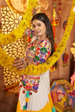 Beautiful Viscose Cotton Traditional Tread Embroidered With Mirror Work Navratri Lehenga Choli