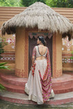 Beige Color Viscose Rayon Navratri Lehenga Choli -WOMEN FASHION Default Title women's fashion mart
