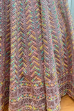 Peach Thread Embroidery With Zarkan Work Gown - women's fashion mart