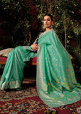 Aquamarine Green Woven Banarasi Silk Saree With Brocade Blouse