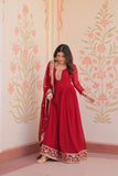 Stunning Designer Georgette Sequins Embroidered Beautiful Gown