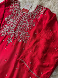 Designer Embroidered kurta pant with dupatta  women's fashion mart