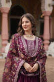 Stunning Sequins Embroidered Work Wedding Anarkali Set - women's fashion mart