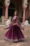 Stunning Sequins Embroidered Work Wedding Anarkali Set - women's fashion mart