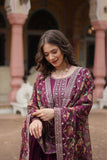 Stunning Sequins Embroidered Work Wedding Anarkali Set - women's fashion mart