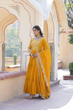 Traditional Elegance Anarkali Gown And Dupatta Set - women's fashion mart