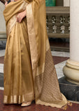 Classy Golden Woven Banarasi Tissue Silk Saree