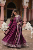 Stunning Sequins Embroidered Work Wedding Anarkali Set - women's fashion mart