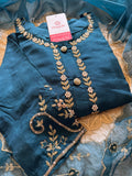 Red embroidered kurta Bottom  with dupatta  women's fashion mart
