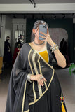 Black Beautiful Pure Rayon Original Mirror Work Stunning Navratri Lehenga Choli