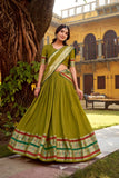 Ethereal Elegance Pure Chanderi Zari Woven Luxury Lehenga Set