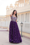 Stunning Embroidered Gown With Sequins Work - women's fashion mart