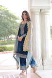 Eid Exclusive Velvet Sequin Embroidered Outfit – Shine In Festive Luxury