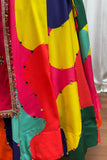 Beautiful Multi Color Designer Maslin Traditional Navratri Special Lehenga Choli