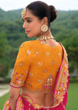 Cadmium Yellow Heavy Embroidered Designer Lehenga Set