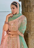 Blush Pink Heavy Embroidered Designer Lehenga