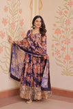 Elegance Digital Printed Embroidered Work Beautifully Gown With Dupatta