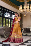 Kanchipuram Silk Lehenga Set With Zari Weaving & Georgette Dupatta