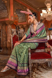 Gorgeous Greenish Yellow Kanjivaram and Patola Printed Silk Saree - women's fashion mart
