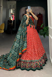 Gorgeous Patola Leheriyu Print Lehenga Choli  women's fashion mart