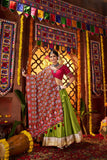 Fluorescent Green Stylish Designer Navratri Special Lehenga Choli